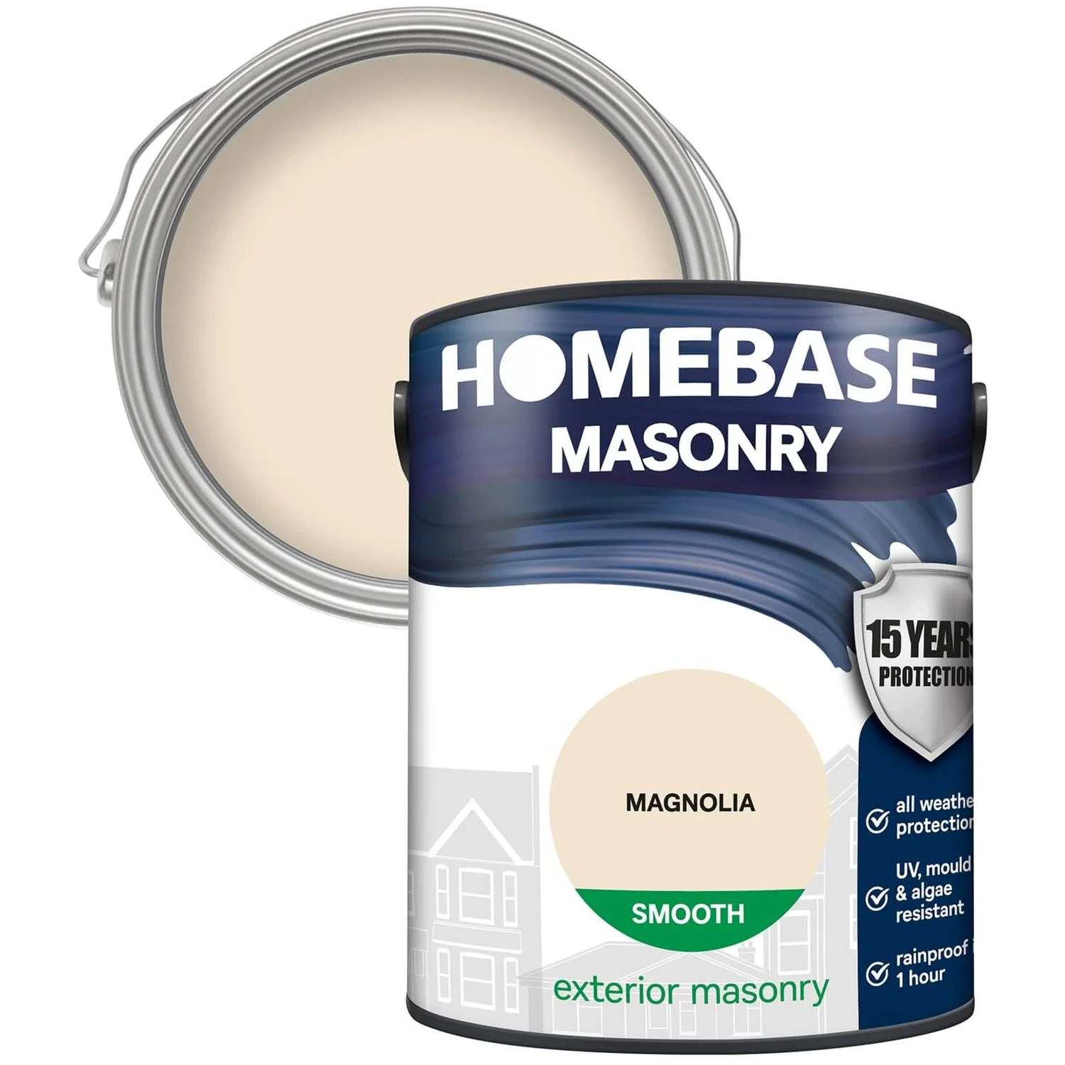 Homebase Smooth Masonry Paint - Magnolia 5L Homebase Smooth Masonry Paint - Magnolia 5L -Best Paint Store 12833413 1044831917945891