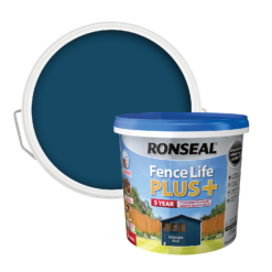 Ronseal Fence Life Plus Paint Midnight Blue - 5L