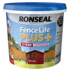 Ronseal Fence Life Plus Paint Red Cedar - 5L -Best Paint Store 12834175 4714942087159698