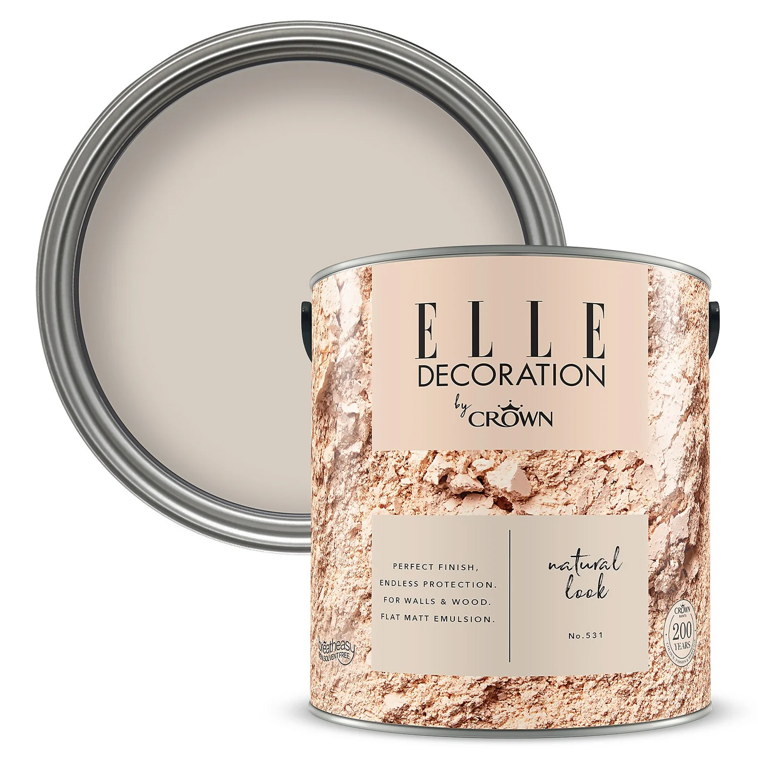 ELLE Decoration by Crown Flat Matt Paint Natural Look - 2.5L ELLE Decoration By Crown Flat Matt Paint Natural Look - 2.5L -Best Paint Store 12834655 2134873587900504