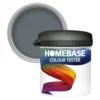 Homebase Matt Emulsion Paint Thunder - Tester 90ml -Best Paint Store 12835323 1774831947682542