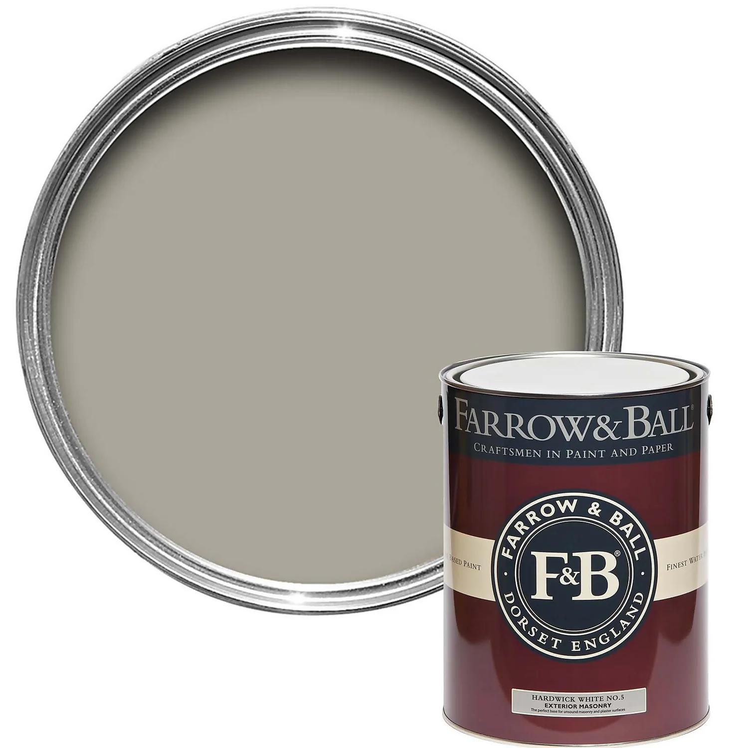 Farrow & Ball Exterior Masonry Paint Hardwick White - 5L Farrow & Ball Exterior Masonry Paint Hardwick White - 5L -Best Paint Store 12841745 6134951865777619