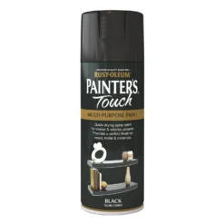 Rust-Oleum Gloss Spray Paint - Black - 400ml