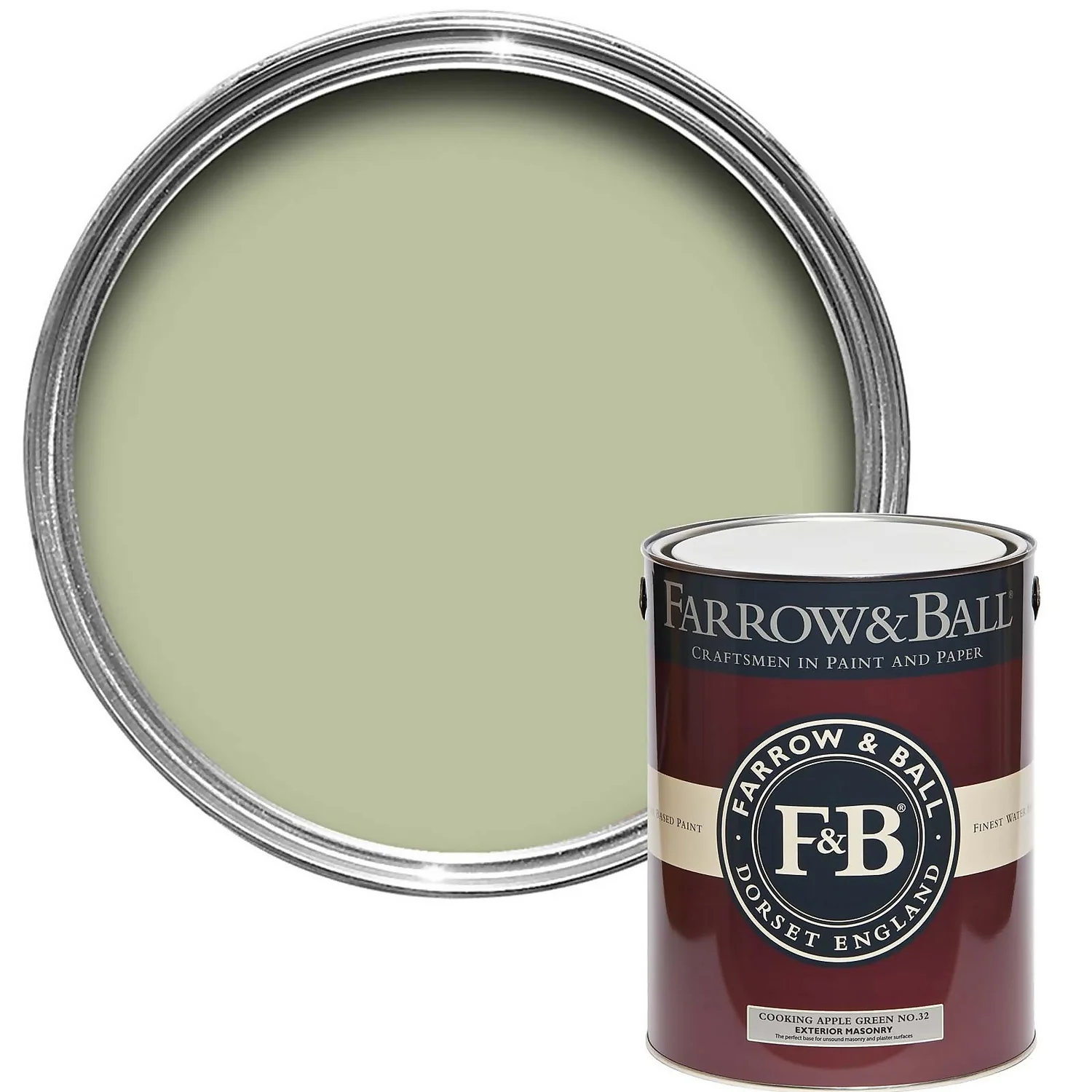 Farrow & Ball Exterior Masonry Cooking Apple Green - 5L Farrow & Ball Exterior Masonry Cooking Apple Green - 5L -Best Paint Store 12842967 9054951858985871