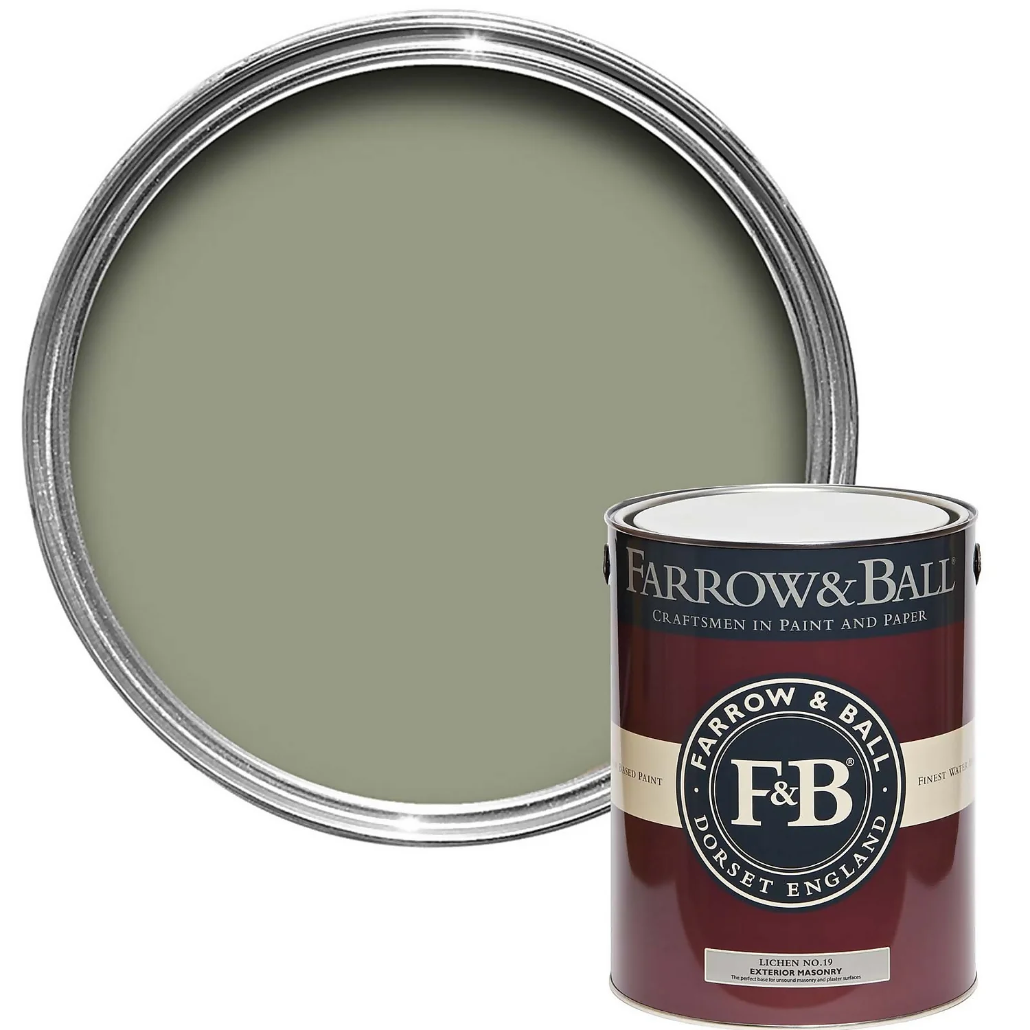 Farrow & Ball Exterior Masonry Lichen - 5L Farrow & Ball Exterior Masonry Lichen - 5L -Best Paint Store 12844699 7174951867314822