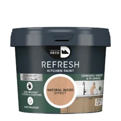 Maison Deco Refresh Kitchen Cupboards, Worktops & Splashbacks Paint Natural Wood Effect - 375ml