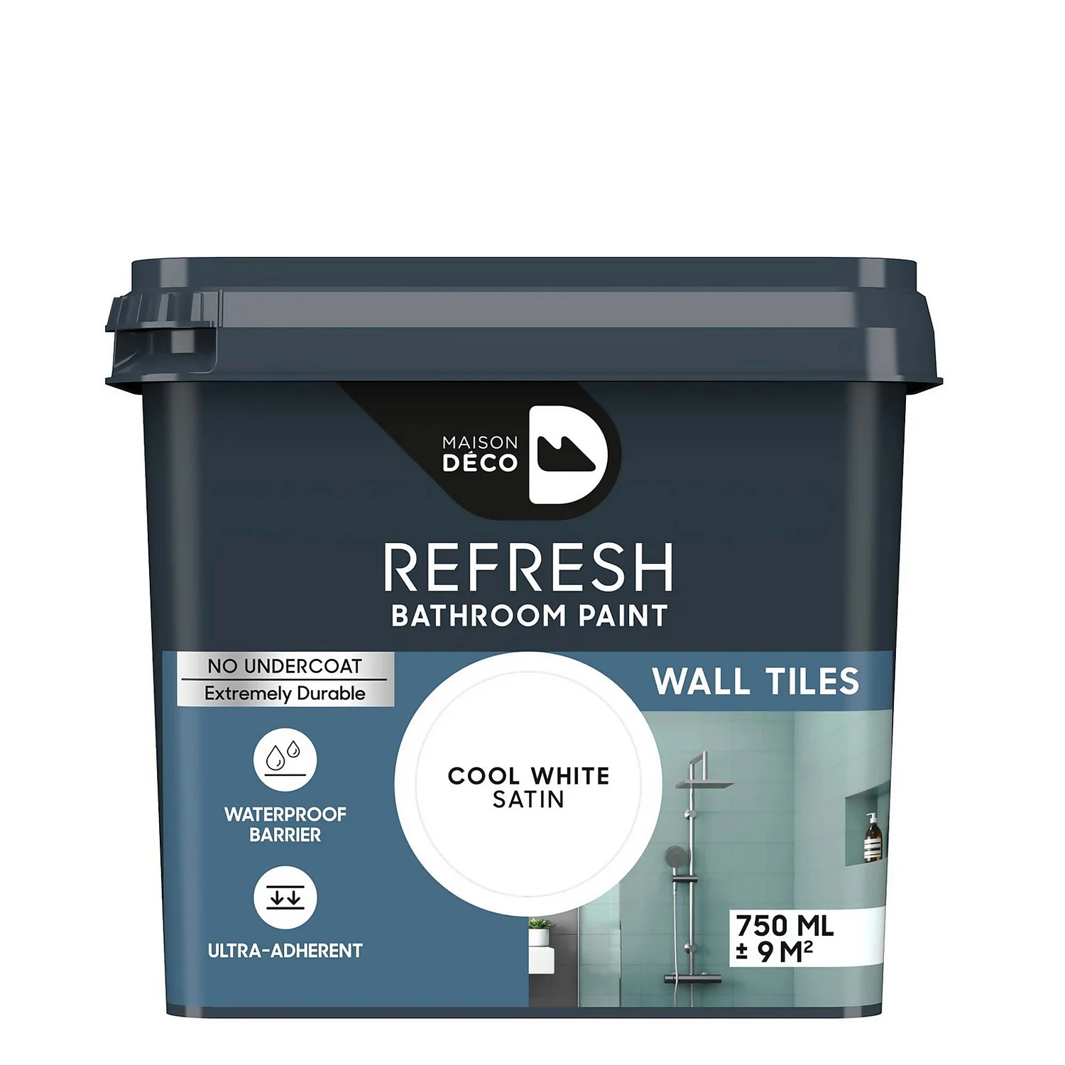 Maison Deco Refresh Bathroom Wall Tile Paint Cool White - 750ml Maison Deco Refresh Bathroom Wall Tile Paint Cool White - 750ml -Best Paint Store 12878378 1424860625994520