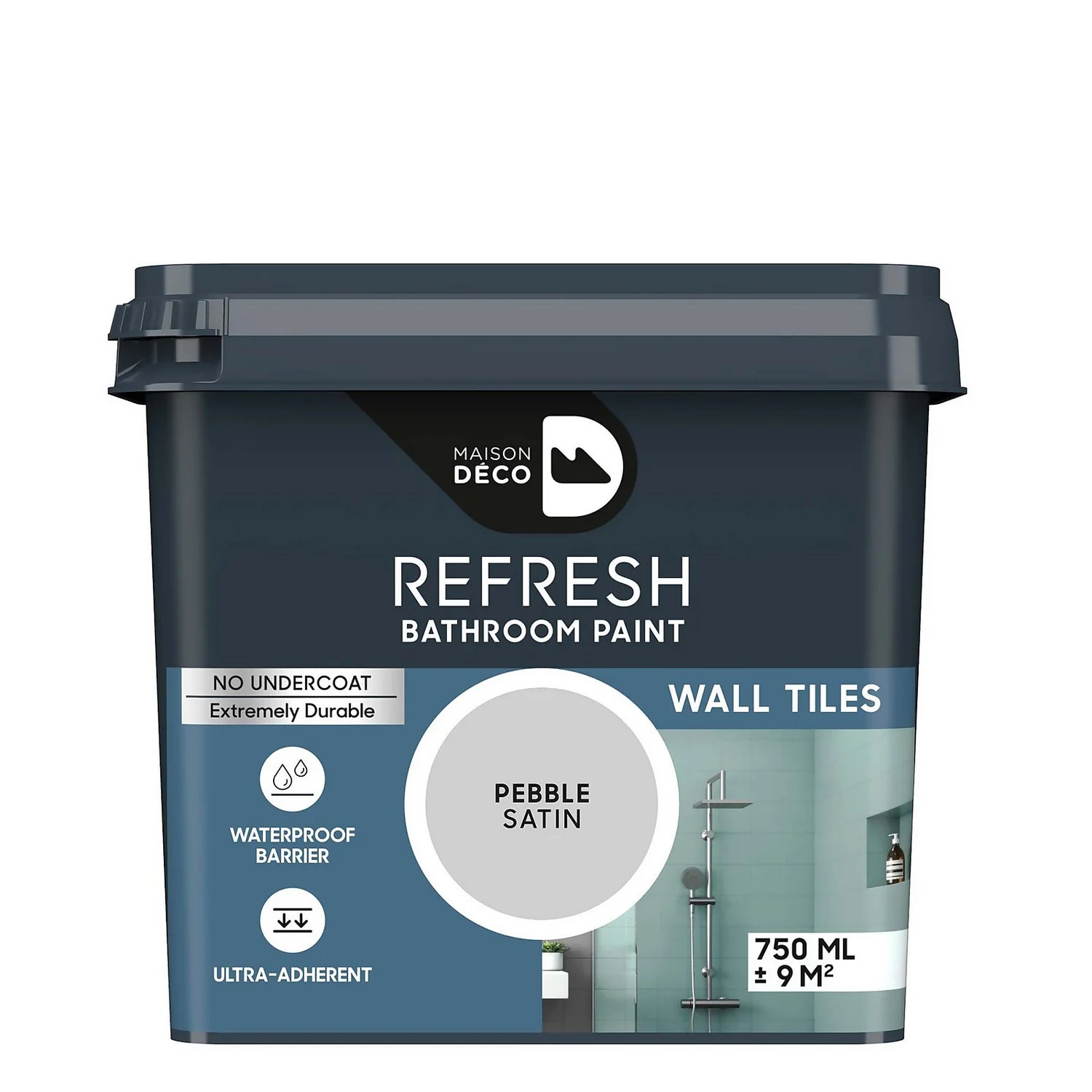 Maison Deco Refresh Bathroom Wall Tile Paint Pebble - 750ml Maison Deco Refresh Bathroom Wall Tile Paint Pebble - 750ml -Best Paint Store 12878383 1444860625430292