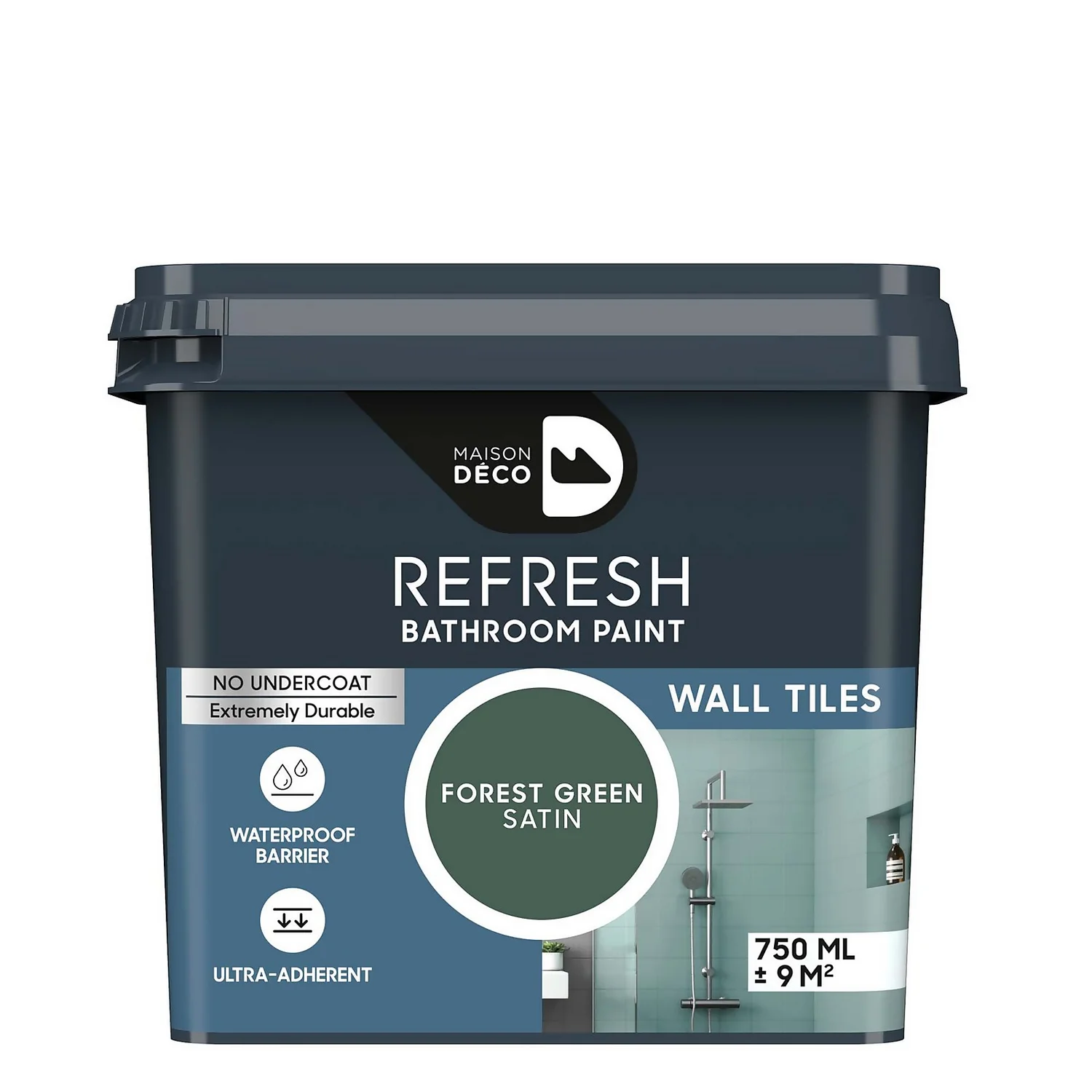 Maison Deco Refresh Bathroom Wall Tile Paint Forest Green - 750ml Maison Deco Refresh Bathroom Wall Tile Paint Forest Green - 750ml -Best Paint Store 12878384 1364866342608454