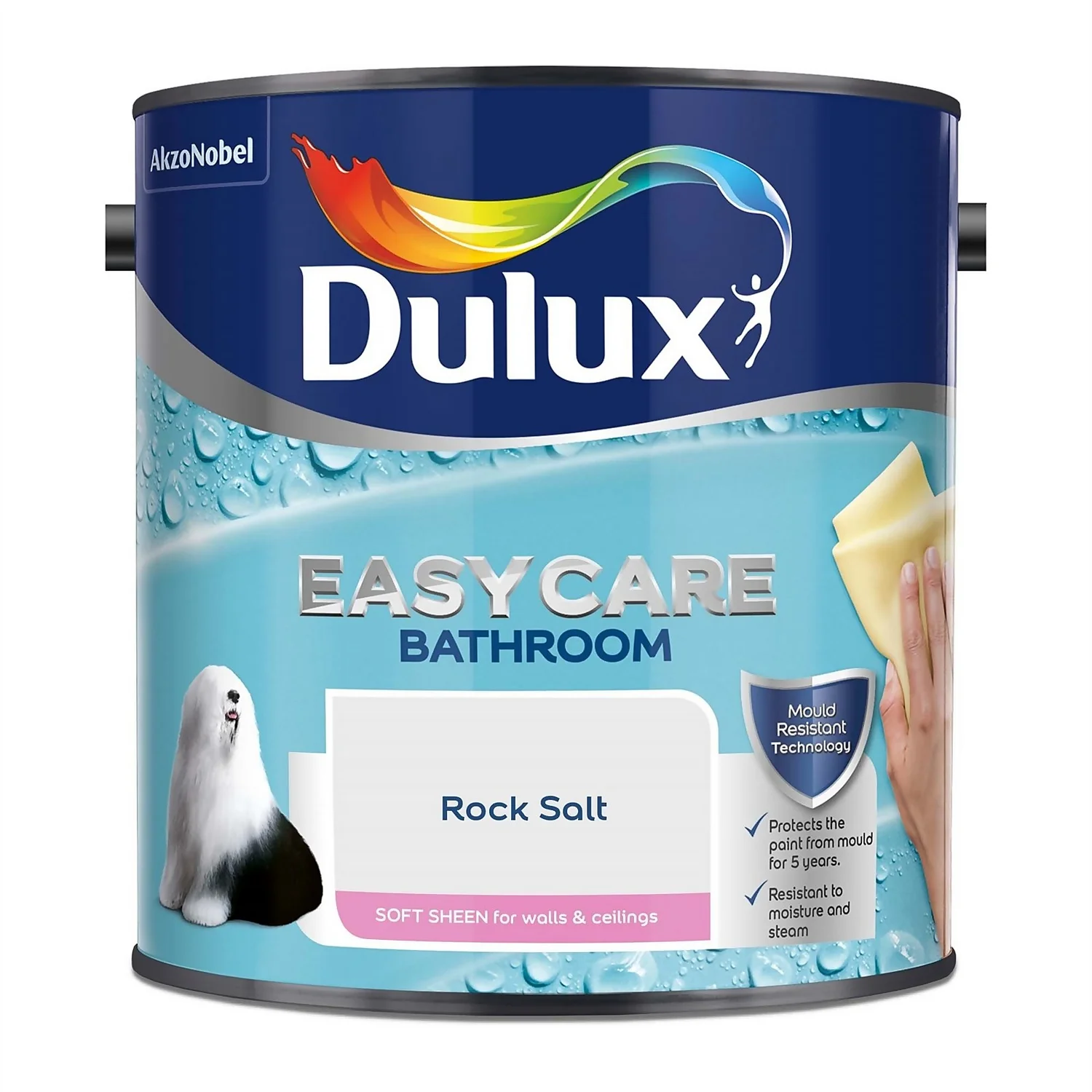 Dulux Easycare Bathroom Rock Salt Soft Sheen Paint - 2.5L Dulux Easycare Bathroom Rock Salt Soft Sheen Paint - 2.5L -Best Paint Store 12881508 1184843329243594