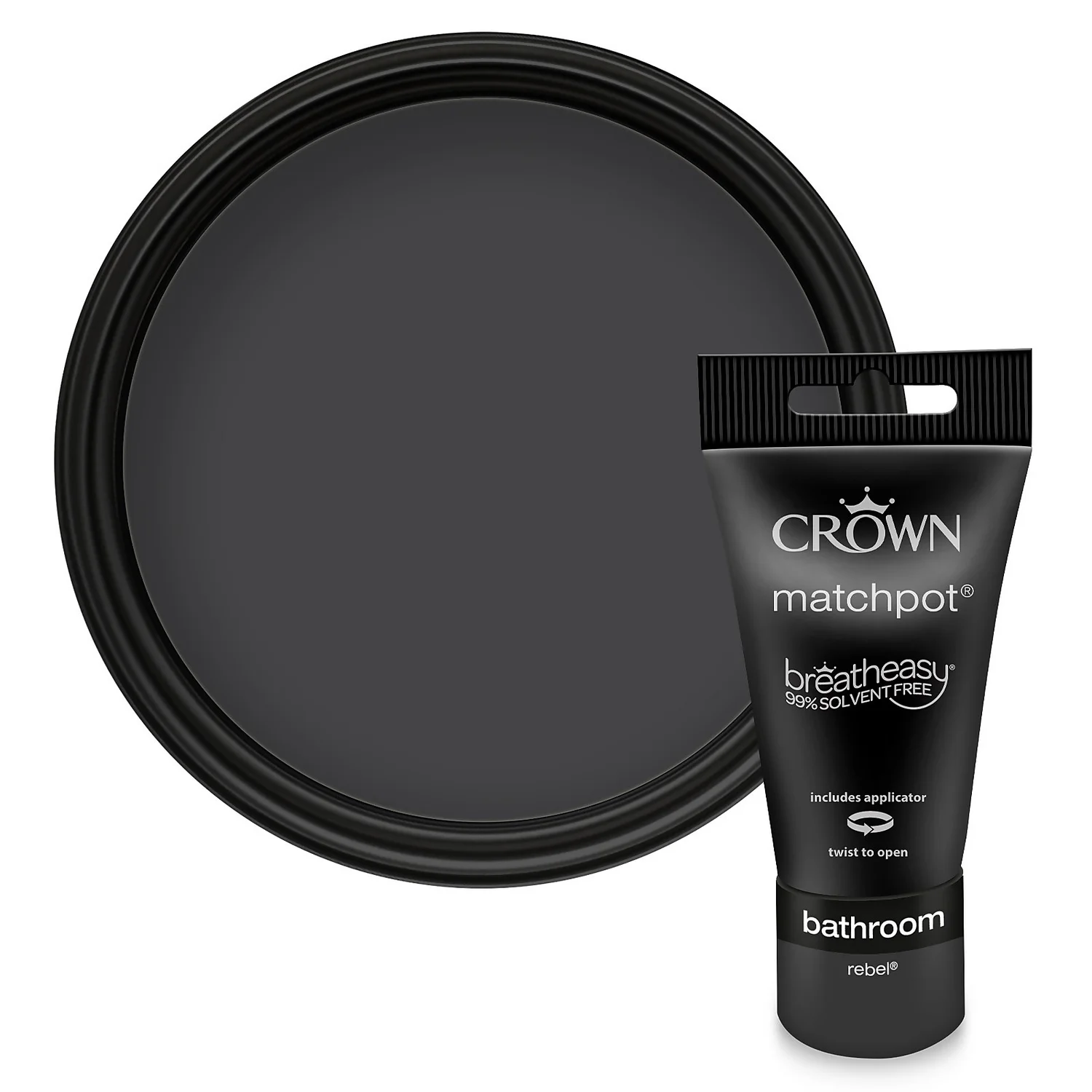 Crown Easyclean Bathroom Paint Rebel - 40ml Crown Easyclean Bathroom Paint Rebel - 40ml -Best Paint Store 12886557 1384847494690857