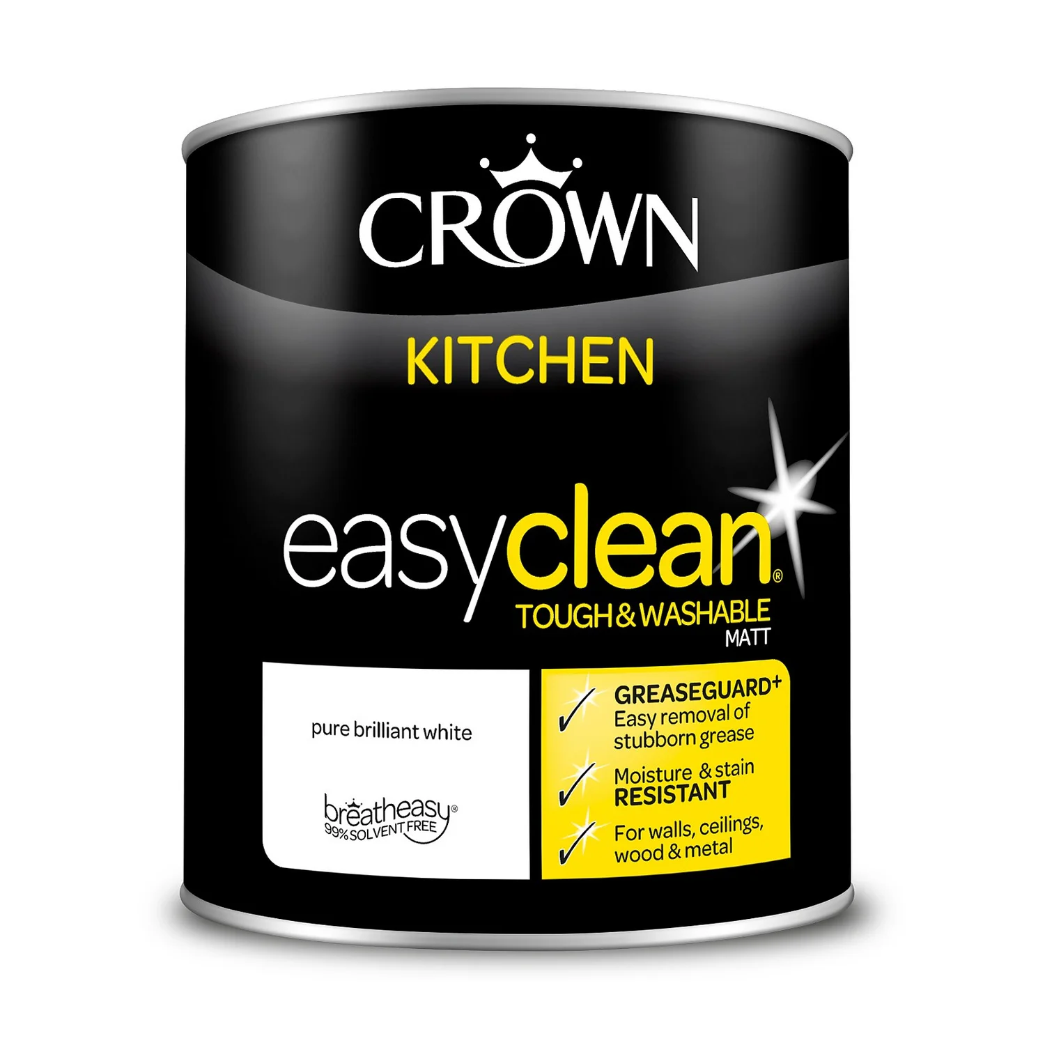 Crown Easyclean Kitchen Paint Brilliant White - 1L Crown Easyclean Kitchen Paint Brilliant White - 1L -Best Paint Store 12886748 1014853415532002