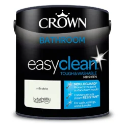 Crown Easyclean® Mouldguard+ Bathroom Mid Sheen Washable Multi Surface Paint Milk White® - 2.5L 8 Crown Easyclean® Mouldguard+ Bathroom Mid Sheen Washable Multi Surface Paint Milk White® - 2.5L -Best Paint Store 12886762 8224853415815874
