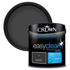 Crown Easyclean® Mouldguard+ Bathroom Mid Sheen Washable Multi Surface Paint Rebel® - 2.5L