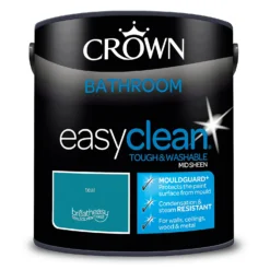 Crown Easyclean® Mouldguard+ Bathroom Mid Sheen Washable Multi Surface Paint Teal® - 2.5L 8 Crown Easyclean® Mouldguard+ Bathroom Mid Sheen Washable Multi Surface Paint Teal® - 2.5L -Best Paint Store 12886785 1454853416092270