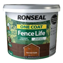Ronseal One Coat Fence Life Paint Tudor Harvest Gold - 9L 7 Ronseal One Coat Fence Life Paint Tudor Harvest Gold - 9L -Best Paint Store 13032829 1164942087420341
