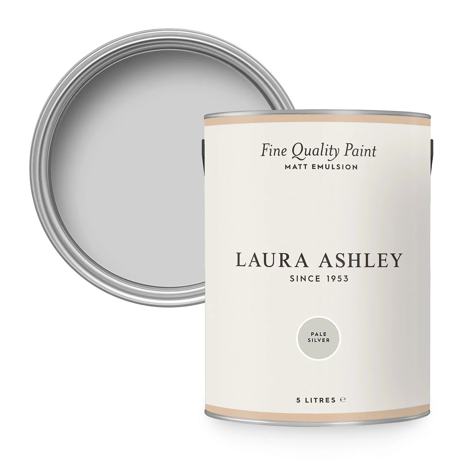 Laura Ashley Matt Emulsion Paint Pale Silver - 5L Laura Ashley Matt Emulsion Paint Pale Silver - 5L -Best Paint Store 13134749 3764939286049783