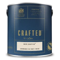 CRAFTED™ By Crown Flat Matt Interior Wall, Ceiling And Wood Paint New Chapter® - 2.5L -Best Paint Store 13167127 1634881140426586
