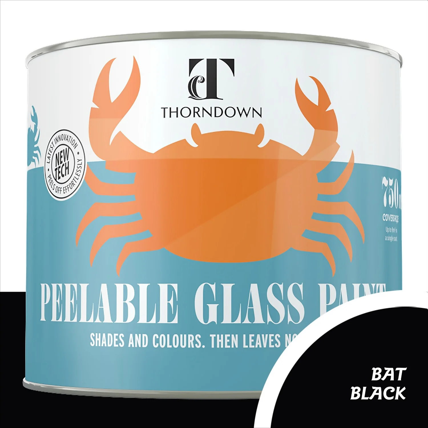 Thorndown Bat Black Peelable Glass Paint 750ml Thorndown Bat Black Peelable Glass Paint 750ml -Best Paint Store 13301814 1064920565842504
