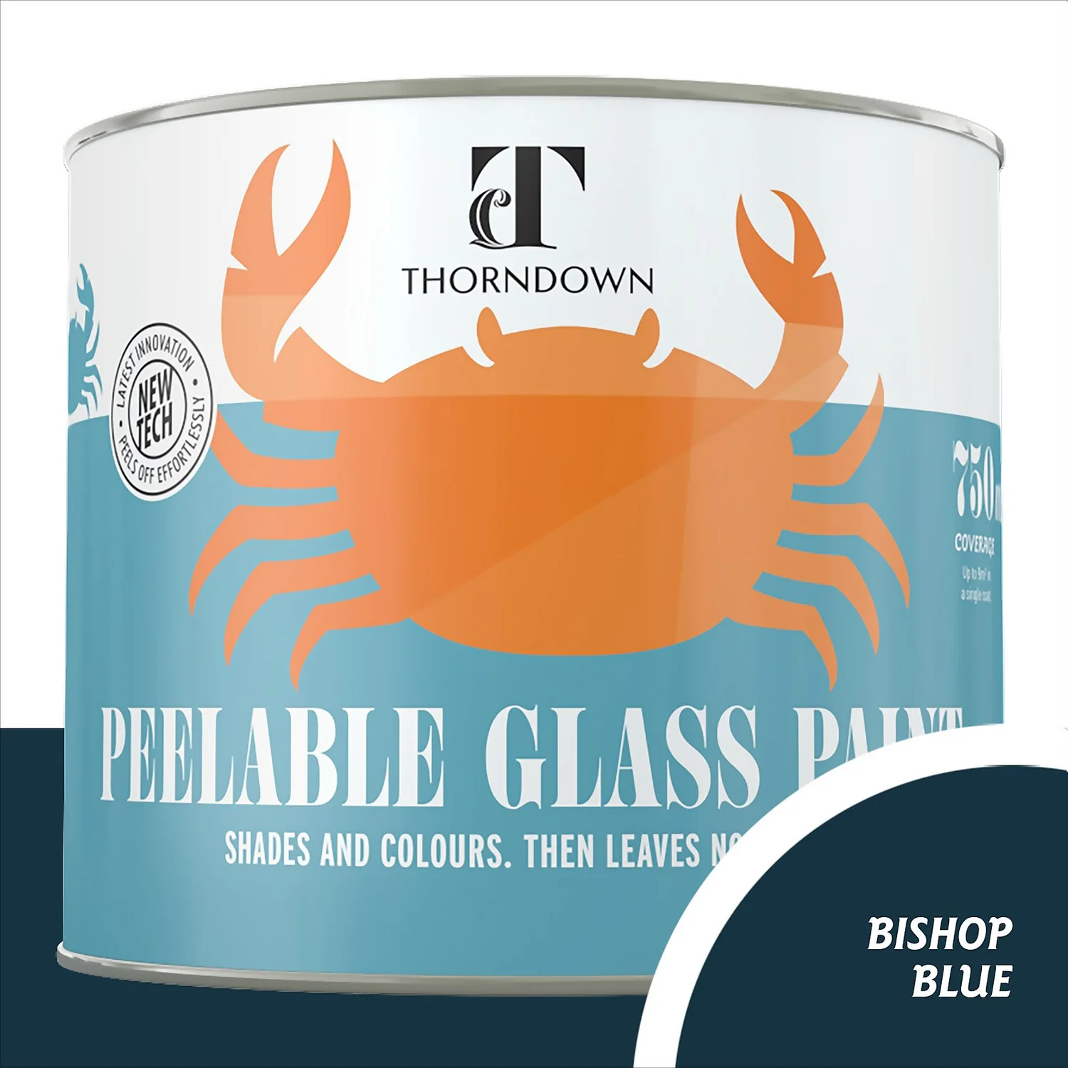 Thorndown Bishop Blue Peelable Glass Paint 750ml Thorndown Bishop Blue Peelable Glass Paint 750ml -Best Paint Store 13301821 1504920574473414