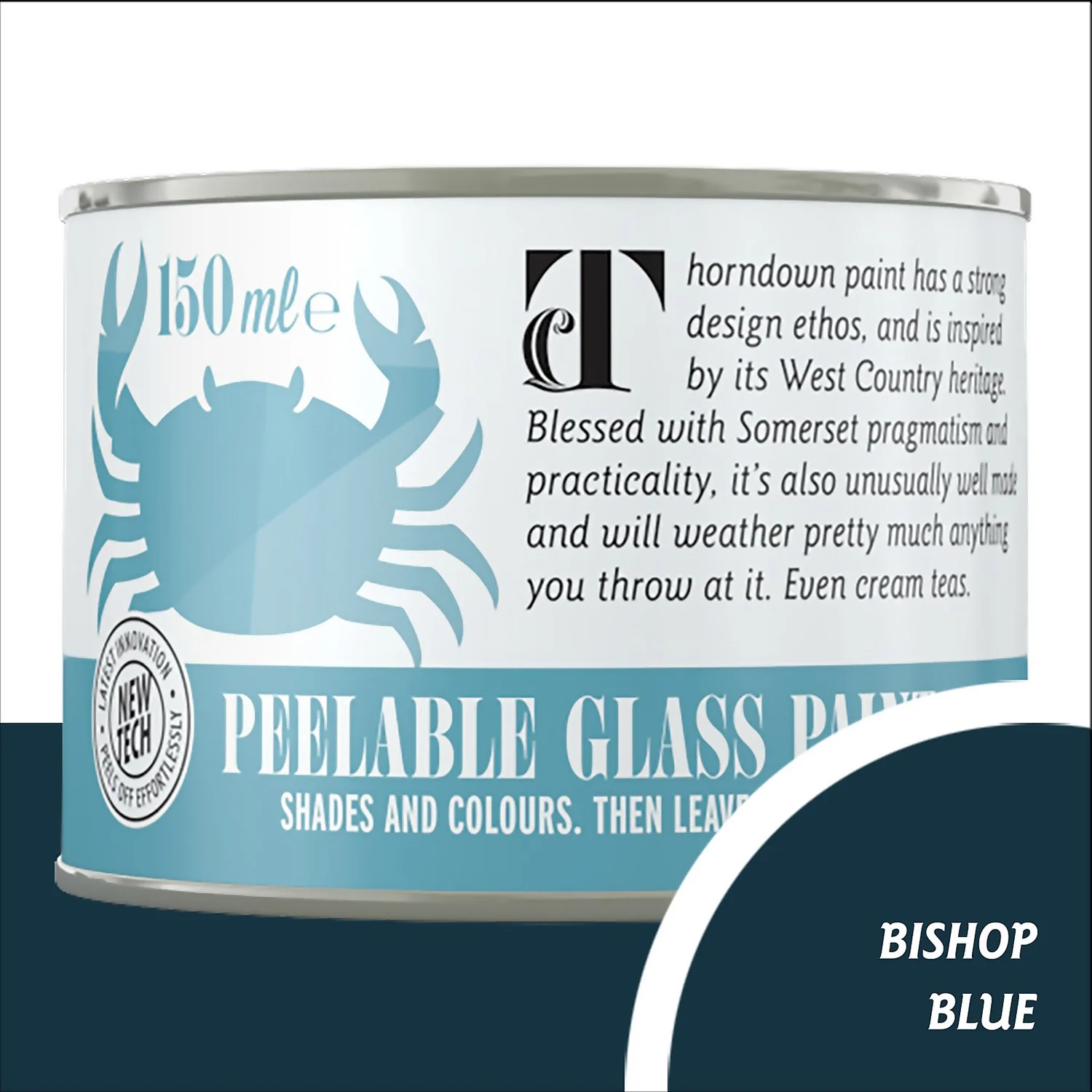 Thorndown Bishop Blue Peelable Glass Paint 150ml Thorndown Bishop Blue Peelable Glass Paint 150ml -Best Paint Store 13301835 2274920573555108