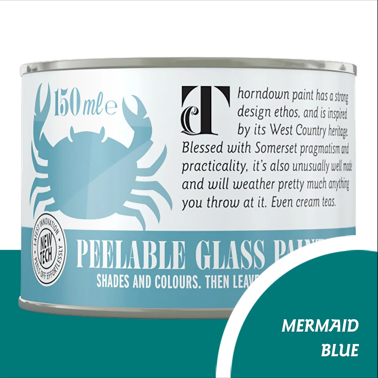 Thorndown Mermaid Blue Peelable Glass Paint 150ml Thorndown Mermaid Blue Peelable Glass Paint 150ml -Best Paint Store 13301860 3674920779772123