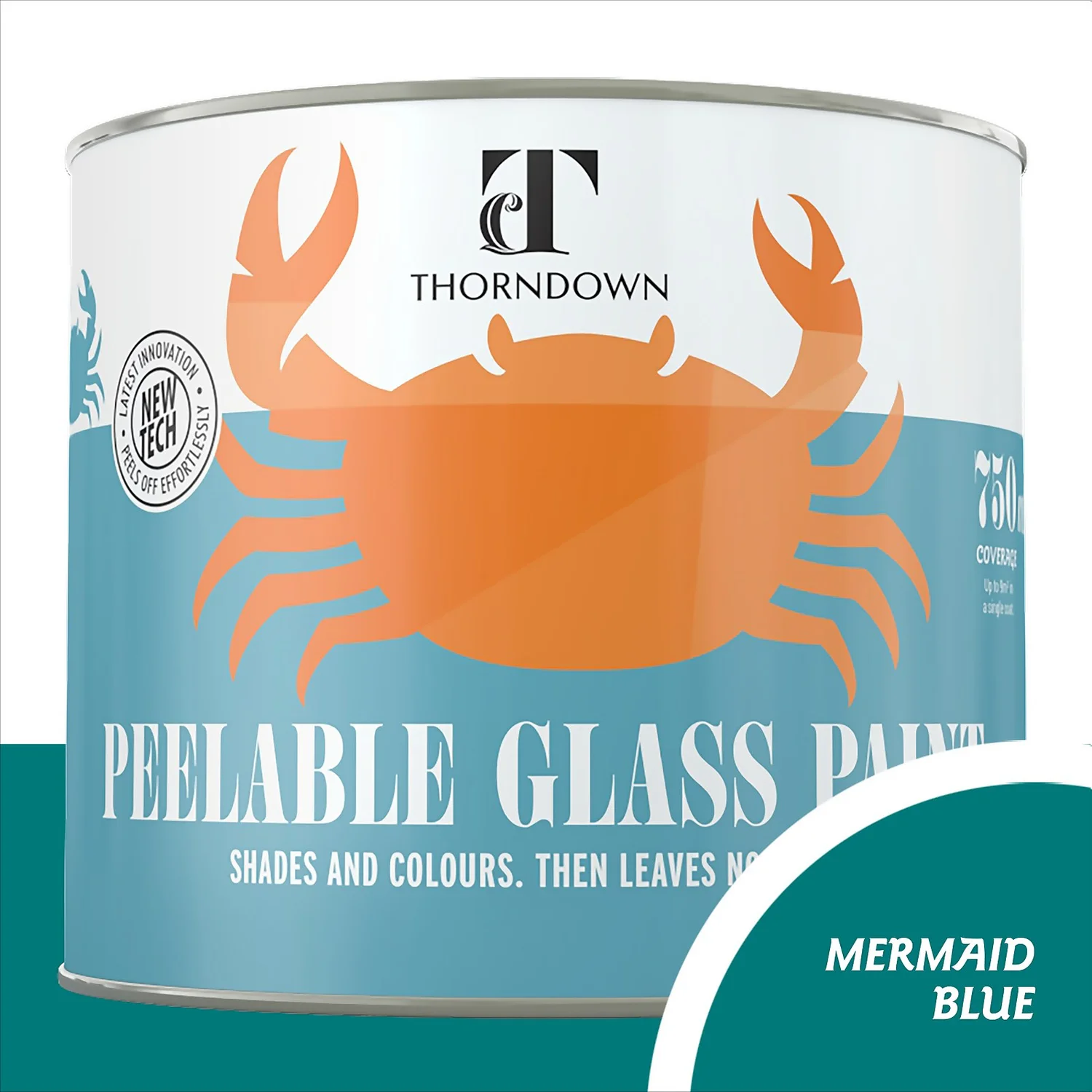 Thorndown Mermaid Blue Peelable Glass Paint 750ml Thorndown Mermaid Blue Peelable Glass Paint 750ml -Best Paint Store 13301869 1274920780242619