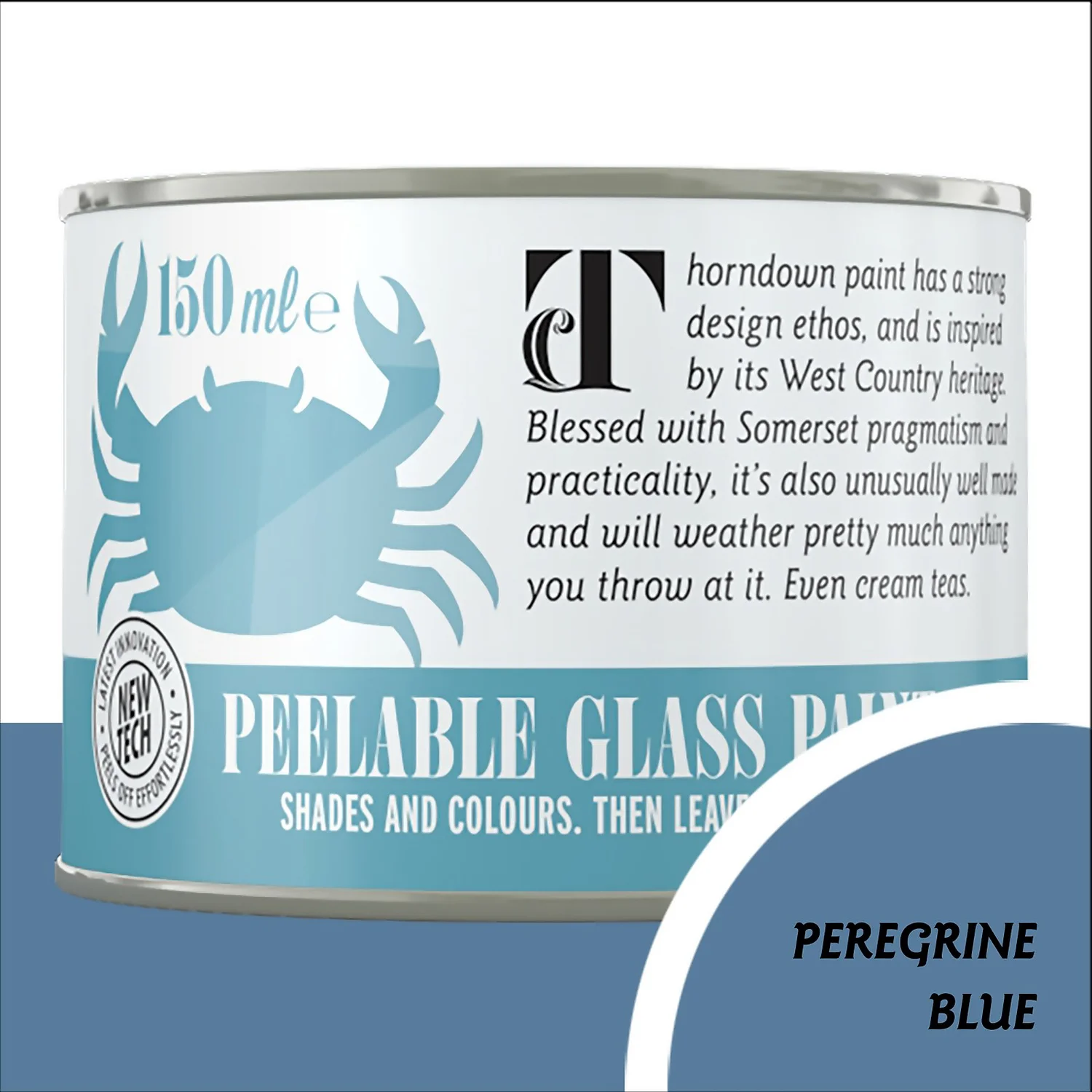 Thorndown Peregrine Blue Peelable Glass Paint 150ml Thorndown Peregrine Blue Peelable Glass Paint 150ml -Best Paint Store 13301875 1794920786095370
