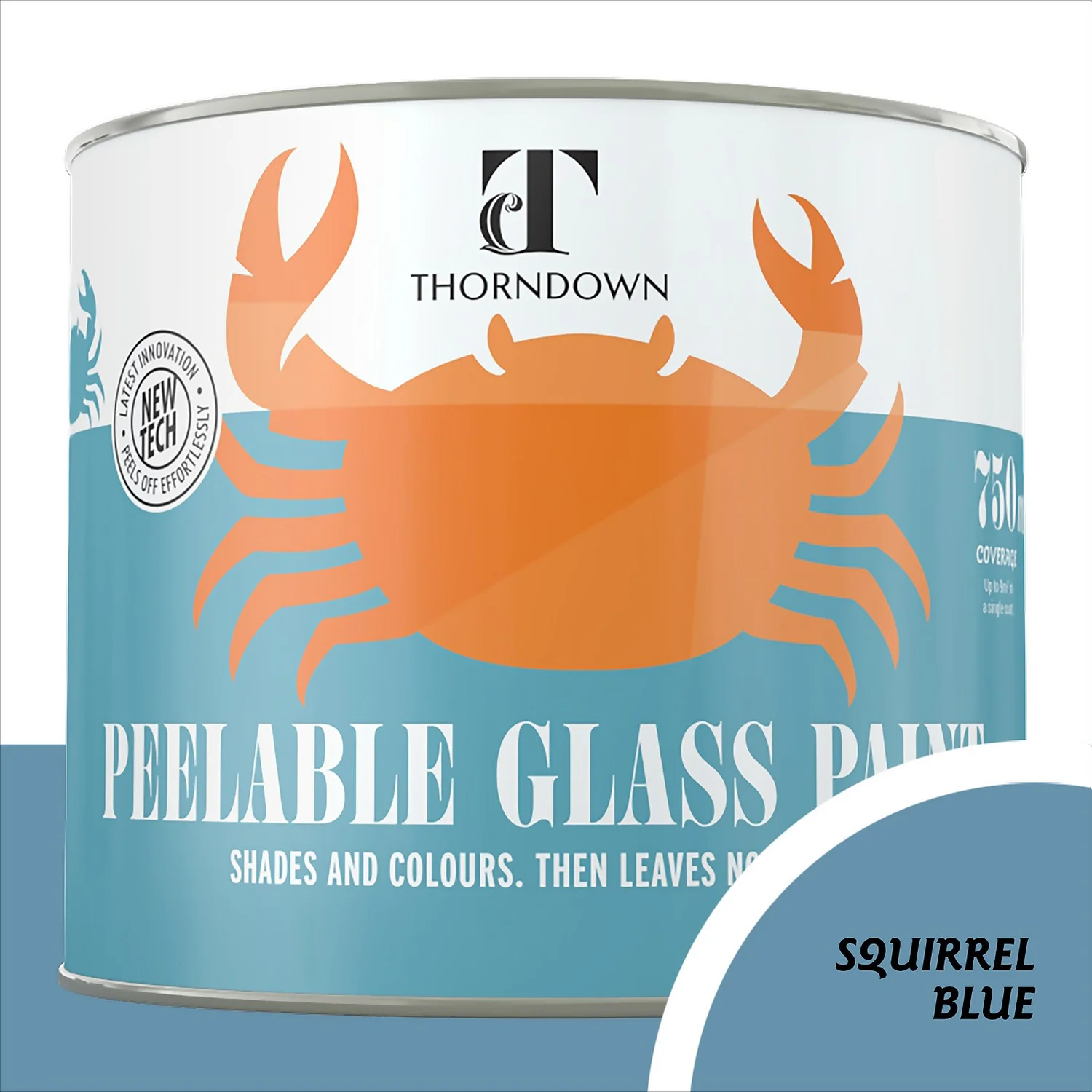 Thorndown Squirrel Blue Peelable Glass Paint 750ml Thorndown Squirrel Blue Peelable Glass Paint 750ml -Best Paint Store 13301891 1134920818801880