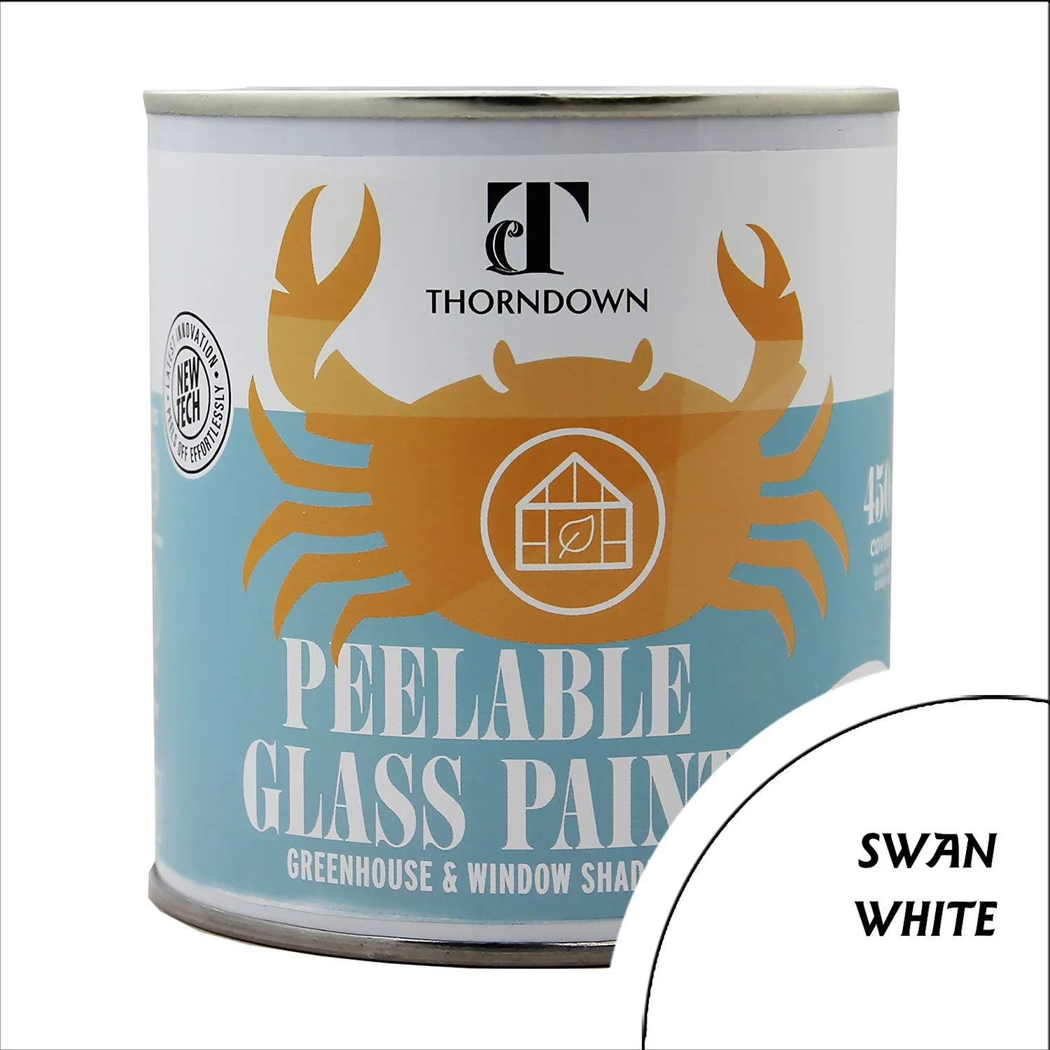 Thorndown Swan White Peelable Glass Paint 450ml Thorndown Swan White Peelable Glass Paint 450ml -Best Paint Store 13301894 1314920819331890