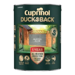 Cuprinol Ducksback Shed & Fence Paint Dusted Aloe - 5L 4 Cuprinol Ducksback Shed & Fence Paint Dusted Aloe - 5L -Best Paint Store 14231557 4935036366659617