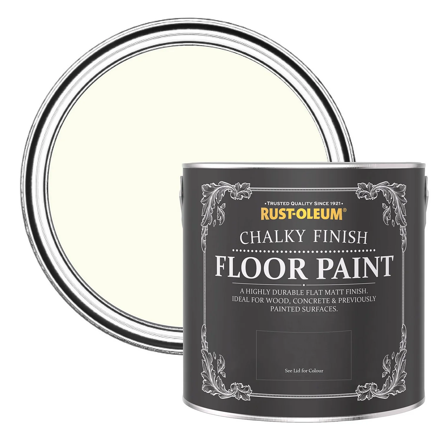 Rust-Oleum Chalky Floor Paint Antique White - 2.5L Rust-Oleum Chalky Floor Paint Antique White - 2.5L -Best Paint Store 14606515 5625053485253167